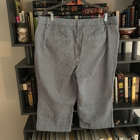 18P Lane Bryant seersucker cropped pants - Picture 3 of 3